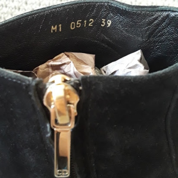 Dior Black Suede Ankle Boots (High heels) - Picture 7 of 8